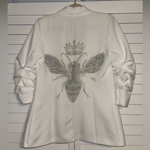 White Size Small 3/4 length jacket